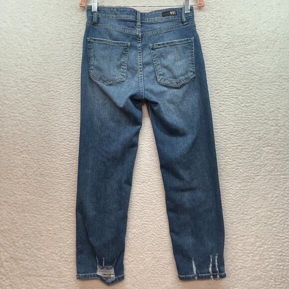 Kut From The Kloth Jeans Womens 4 Blue Elizabeth Crop Straight Mid Rise Denim 28 - Picture 2 of 15